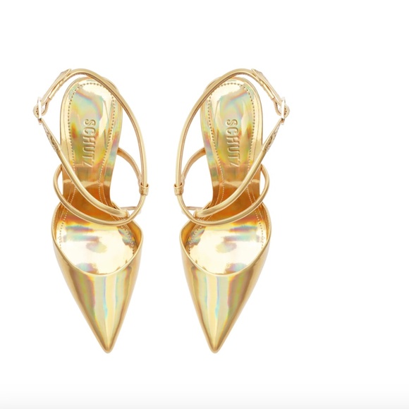 NWOB Schutz Aimee Specchio Leather Pump Size 5 - Picture 4 of 4